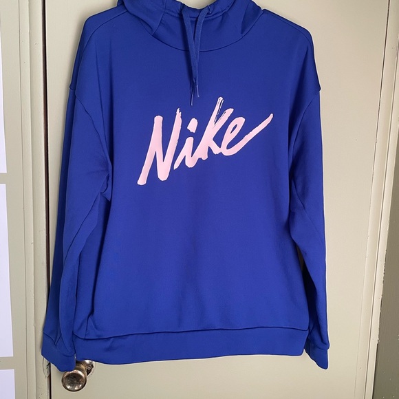 Nike Tops - Nike Royal Blue and Baby Pink Hoodie